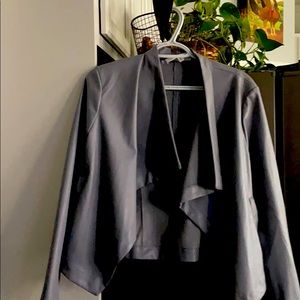 Fabric Baby Blue faux leather jacket